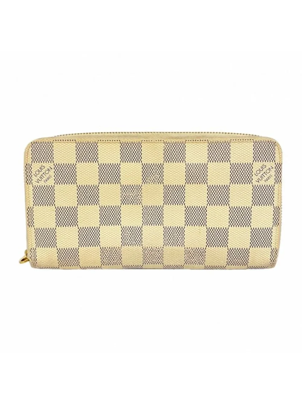 Louis Vuitton Wallet Damier Azur Zippy White
